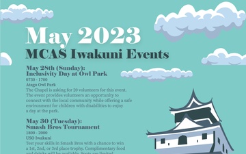 Marine Corps Air Station Iwakuni May 2023 calendar