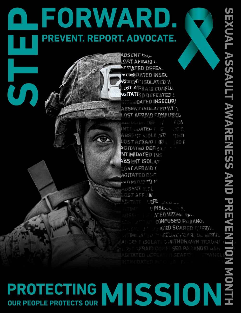 Marine Corps Sexual Assault Awareness and Prevention Month Poster