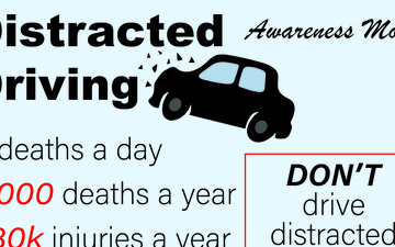 90 MW recognizes Distracted Driving Awareness Month