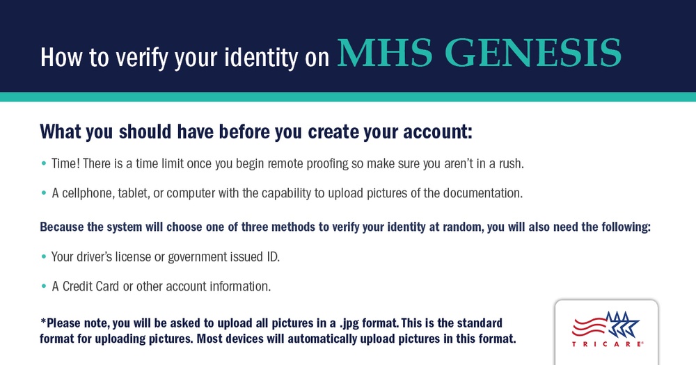 How to verify your identity on MHS Genesis