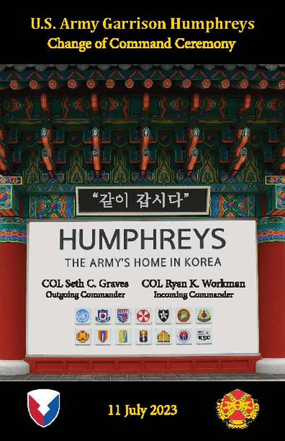 USAG Humphreys Change of Command Program