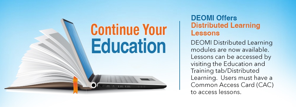 DEOMI Distributed Learning Web Banner