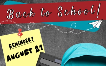 Ramstein AB back to school graphic