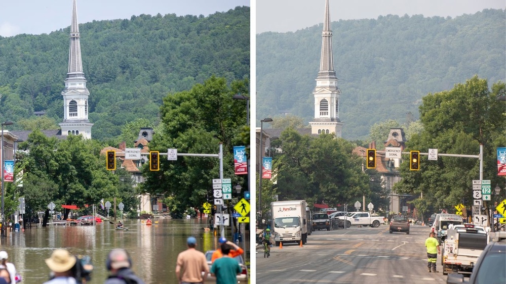 Vermont Capital: Before and After Flood 23&amp;#39;