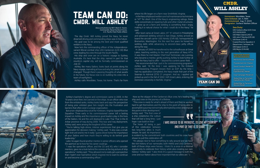 Team Can Do:  Cmdr. Will Ashley