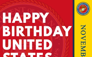 United States Marine Corps Birthday Poster