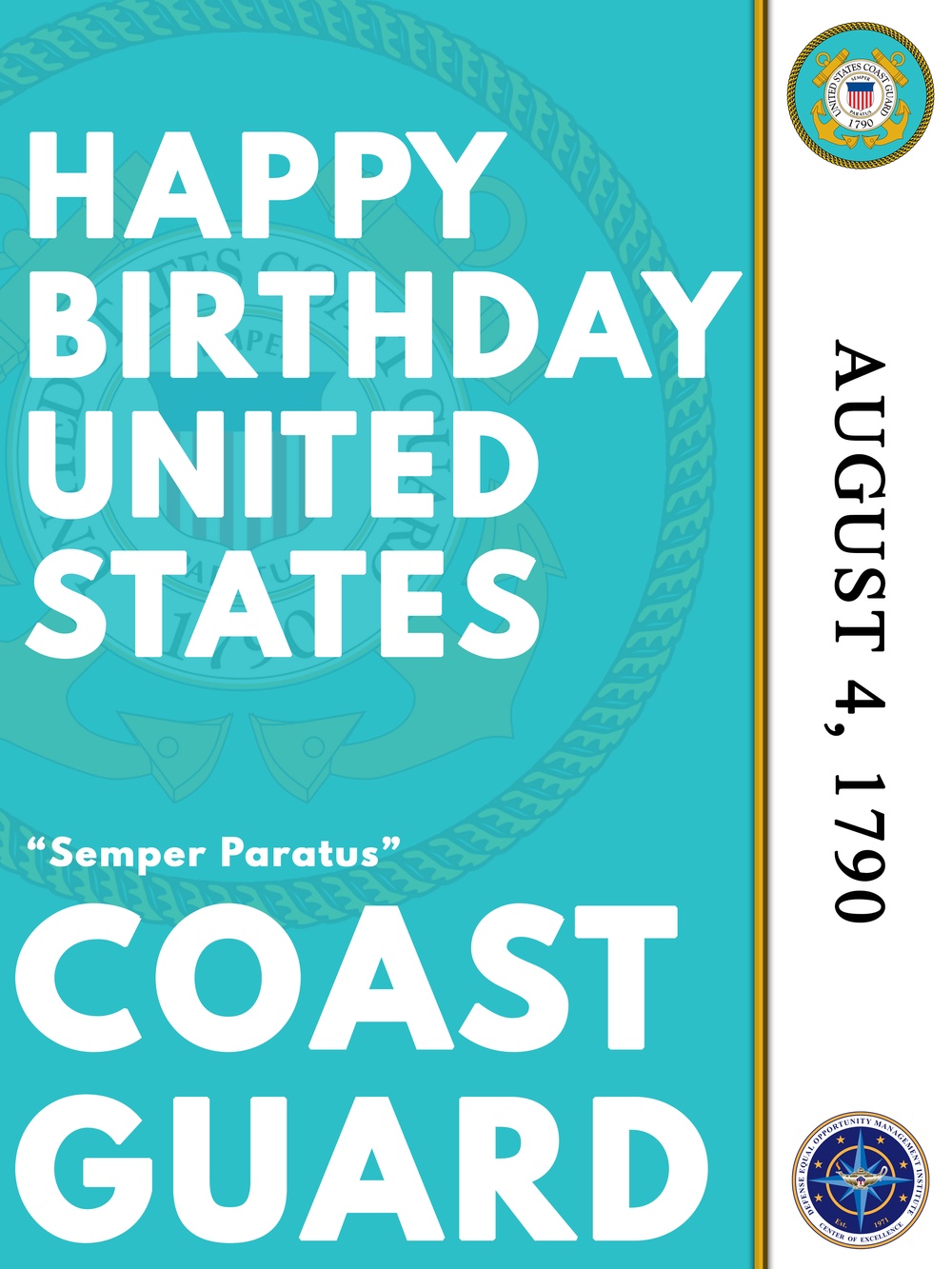 United States Coast Guard Birthday Poster