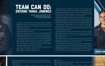 Team Can Do:  OS1(SW) Tania Jimenez