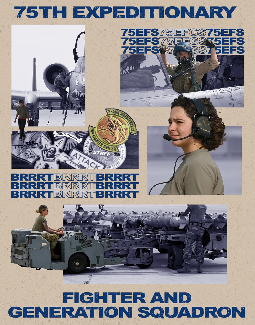 75th Expeditionary Fighter and Fighter Generation Squadron Social Media Graphic