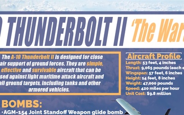 A-10 Thunderbolt Infographic