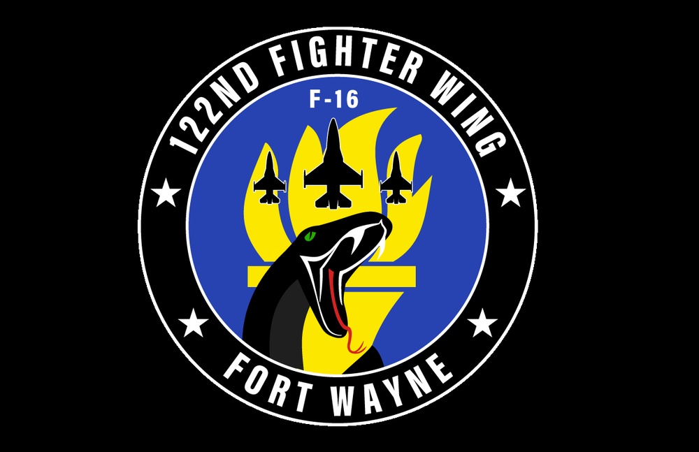 122nd Fighter Wing F-16 morale patch graphic
