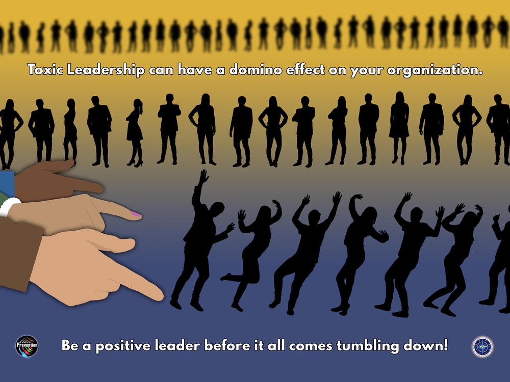 Toxic Leadership &amp;#34;Domino&amp;#34; Poster