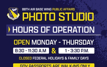 WPAFB Photo Studio Hours