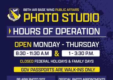 WPAFB Photo Studio Hours
