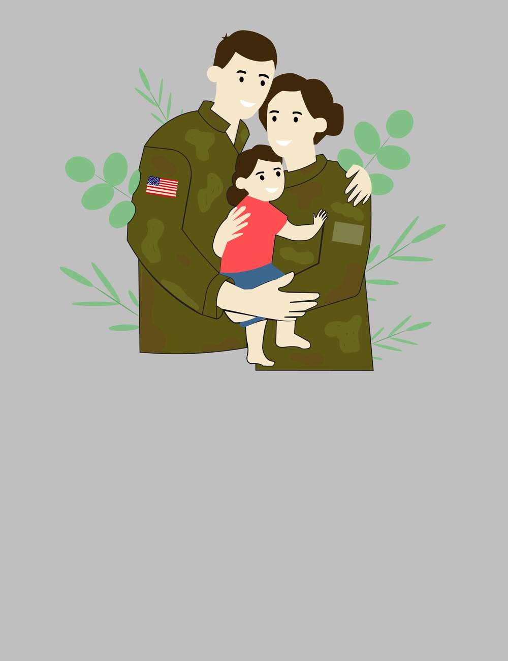 Military Family Graphic