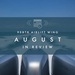 August in Review graphic
