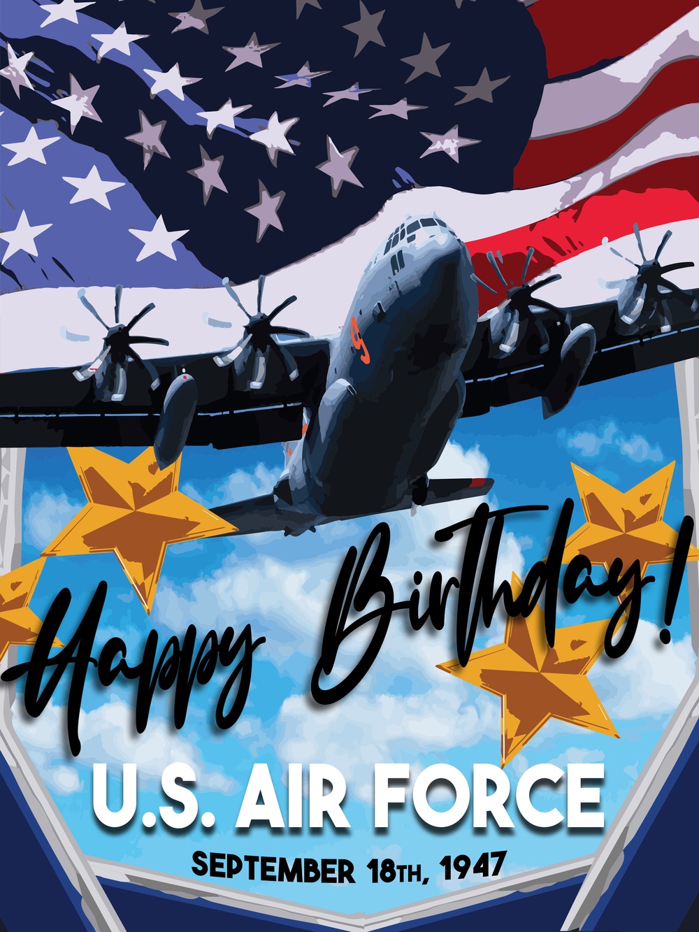 Air Force Birthday Flyer