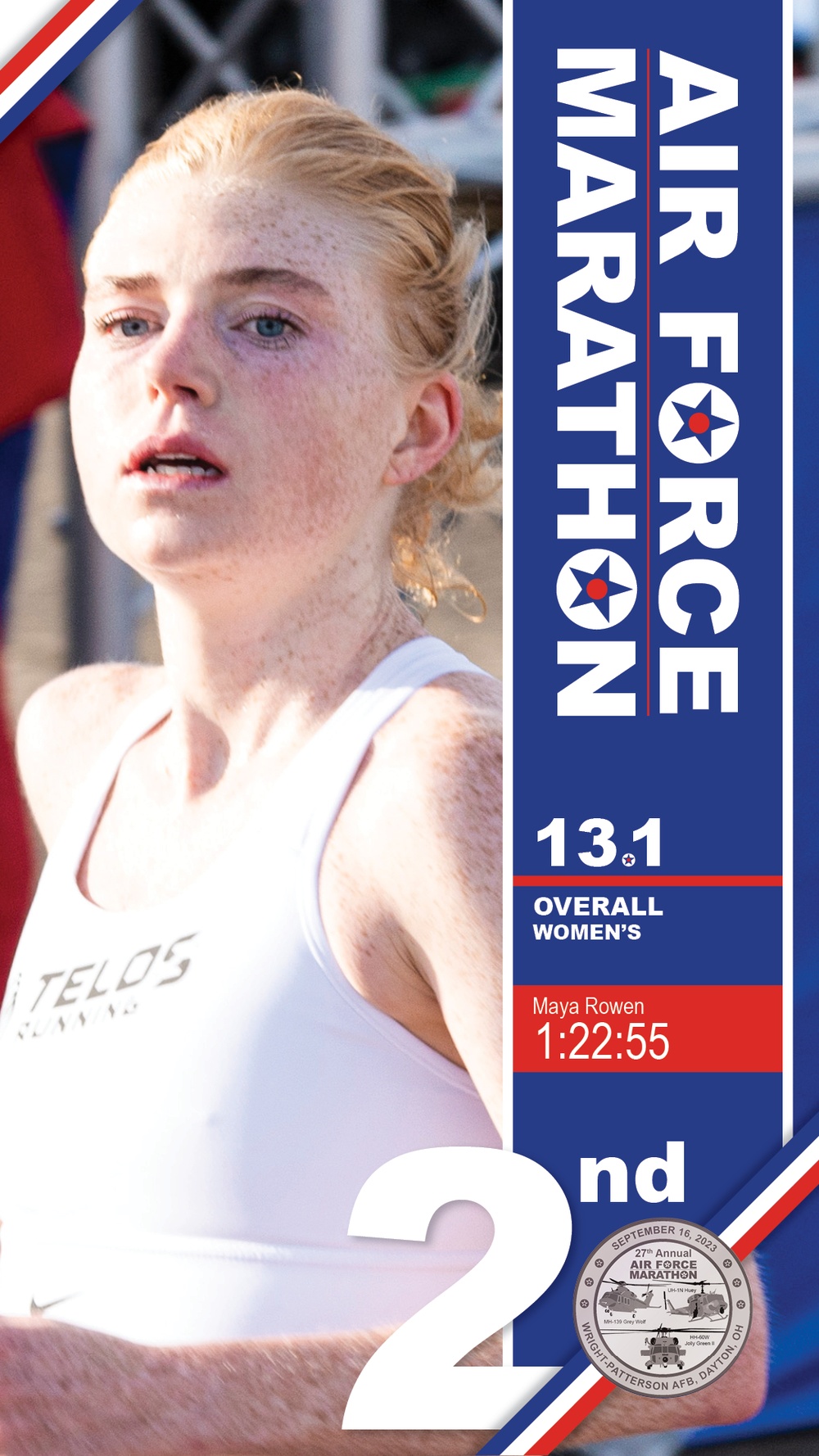 Rowen takes 2nd in Air Force Marathon women&amp;#39;s half-marathon (1920x1080)