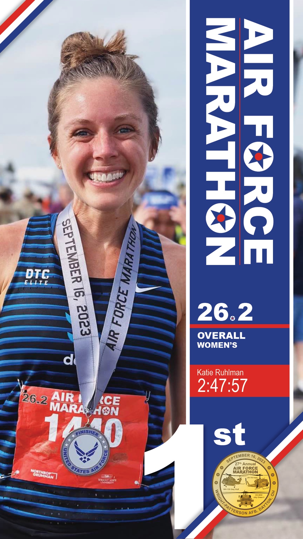 Ruhlman takes 1st in Air Force Marathon women’s title event. (1920x1080)