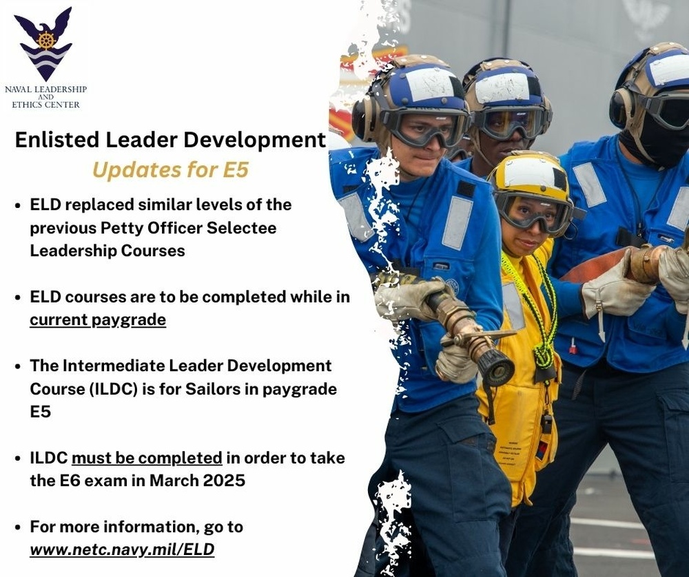 Enlisted Leader Development (ELD) Requirements for E5 Sailors