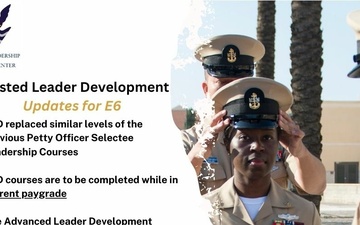 Enlisted Leader Development (ELD) Requirements for E6 Sailors