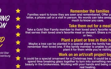 Six ways to honor loved ones on Gold Star Mother&amp;#39;s and Family&amp;#39;s Day graphic