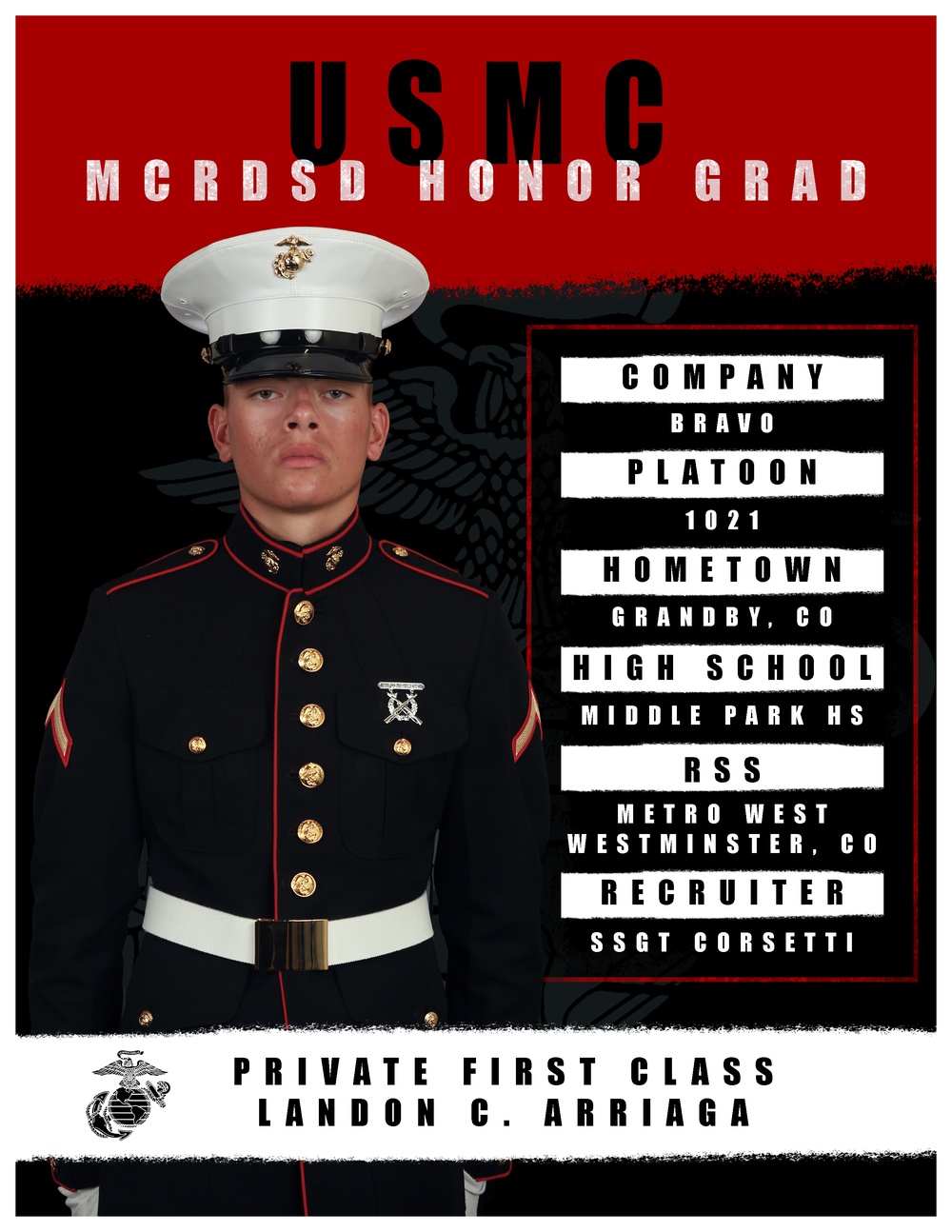 Bravo Company - Honor Graduate