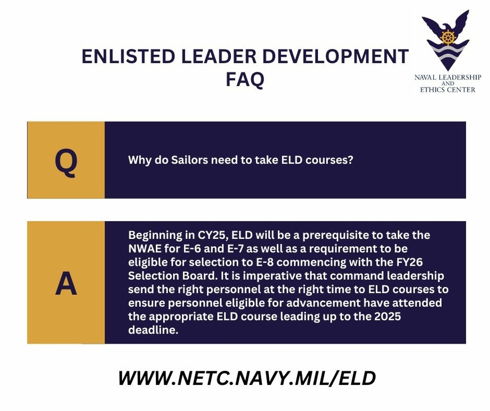 Enlisted Leader Development FAQs