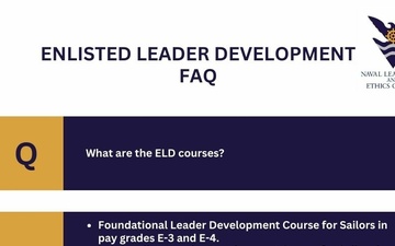 Enlisted Leader Development FAQ