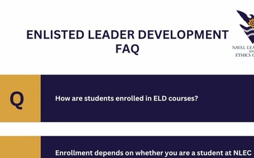 Enlisted Leader Development FAQ