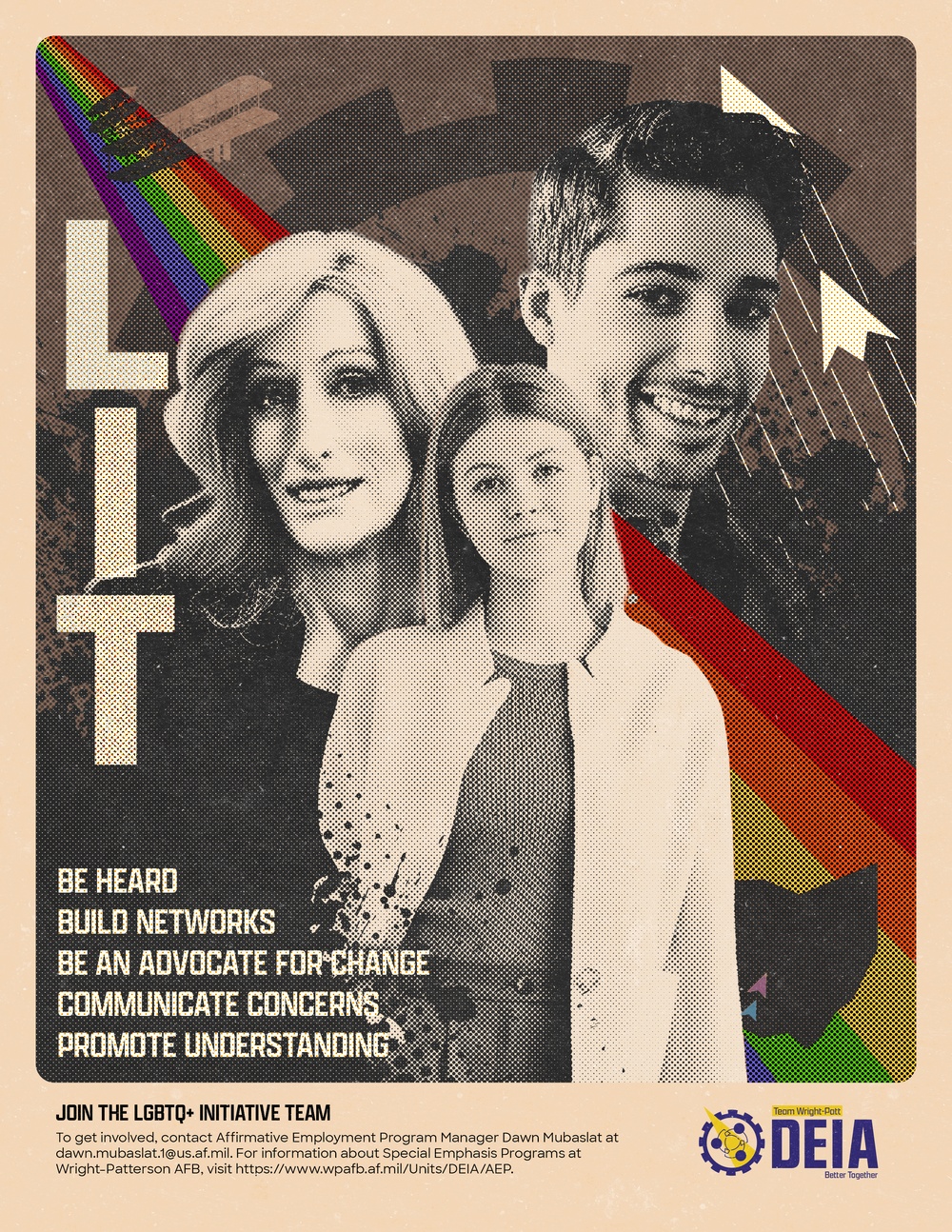 Special Emphasis Program: LGBTQ+ Initiative Team volunteer flyer