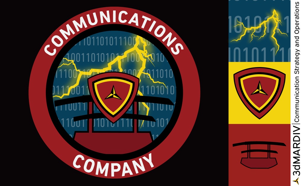 3D Marine Division Headquarters Battalion Communications Company Logo