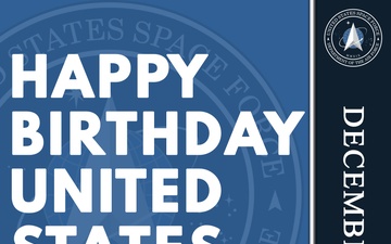 United States Space Force Birthday Poster