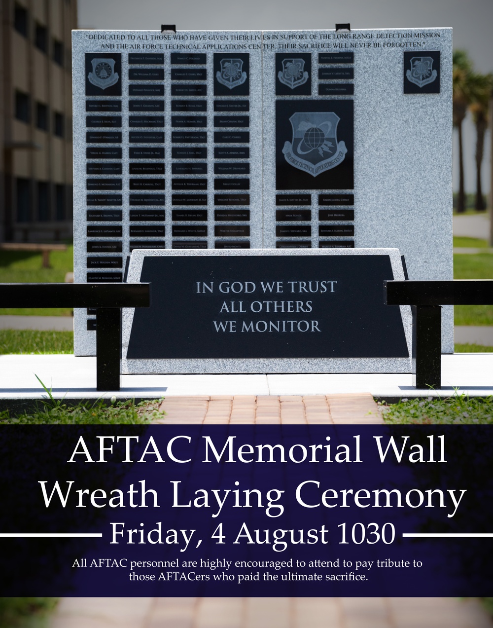 AFTAC Memorial Wall Ceremony