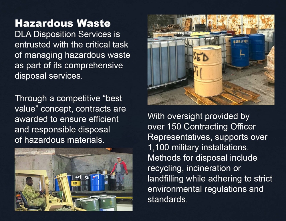 DLA Disposition Services Brochure Hazardous Waste (full upper right panel)