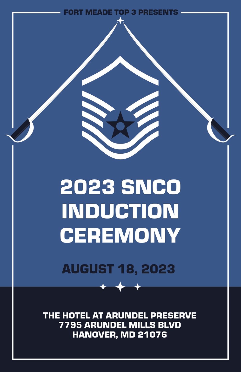 2023 SNCO Induction Ceremony Cover