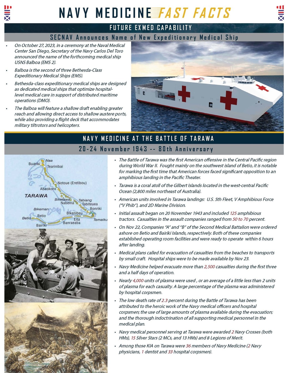 Navy Medicine Fast Facts November 2023 page 2