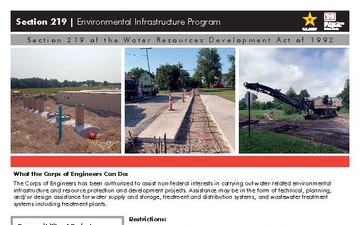 Section 219: Environmental Infrastructure Program