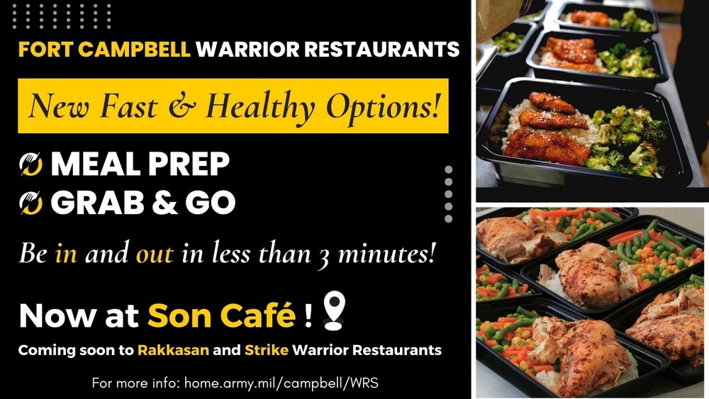 Fort Campbell Warrior Restaurants Introduce New Meal Prep Program