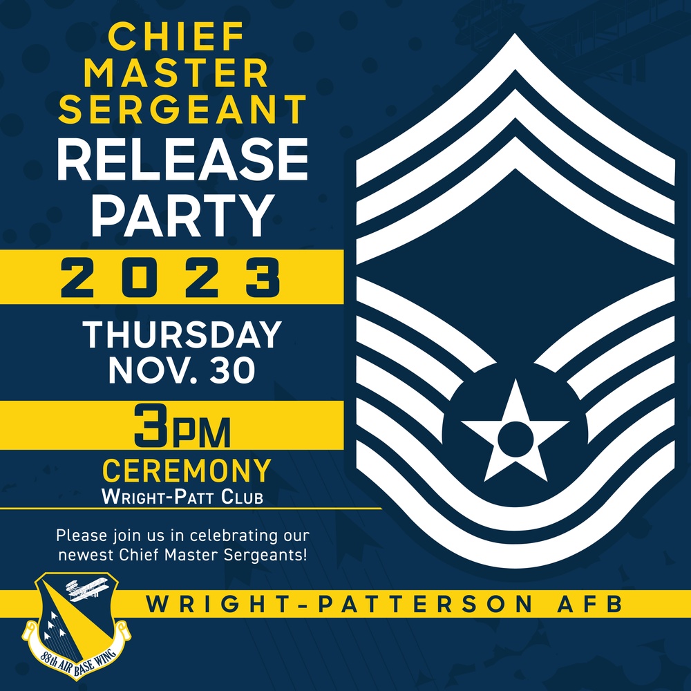 88th Air Base Wing: CMSgt Release Party Flyer