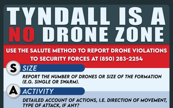 Tyndall Air Force Base is a No Drone Zone