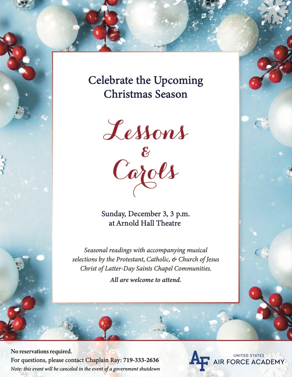 Lessons &amp; Carols