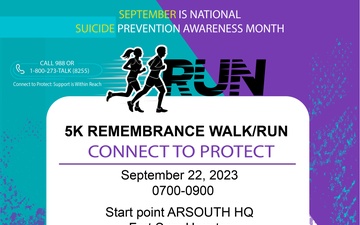 Suicide Prevention Awareness Month_5K remembrance walk/run