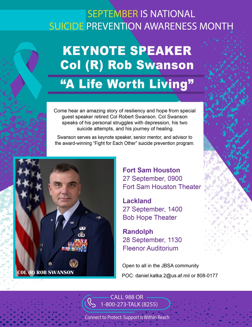 Suicide Prevention Awareness Month_Keynote speaker