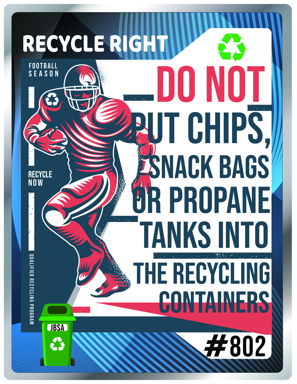 Recycle Right_Football card_propane tanks