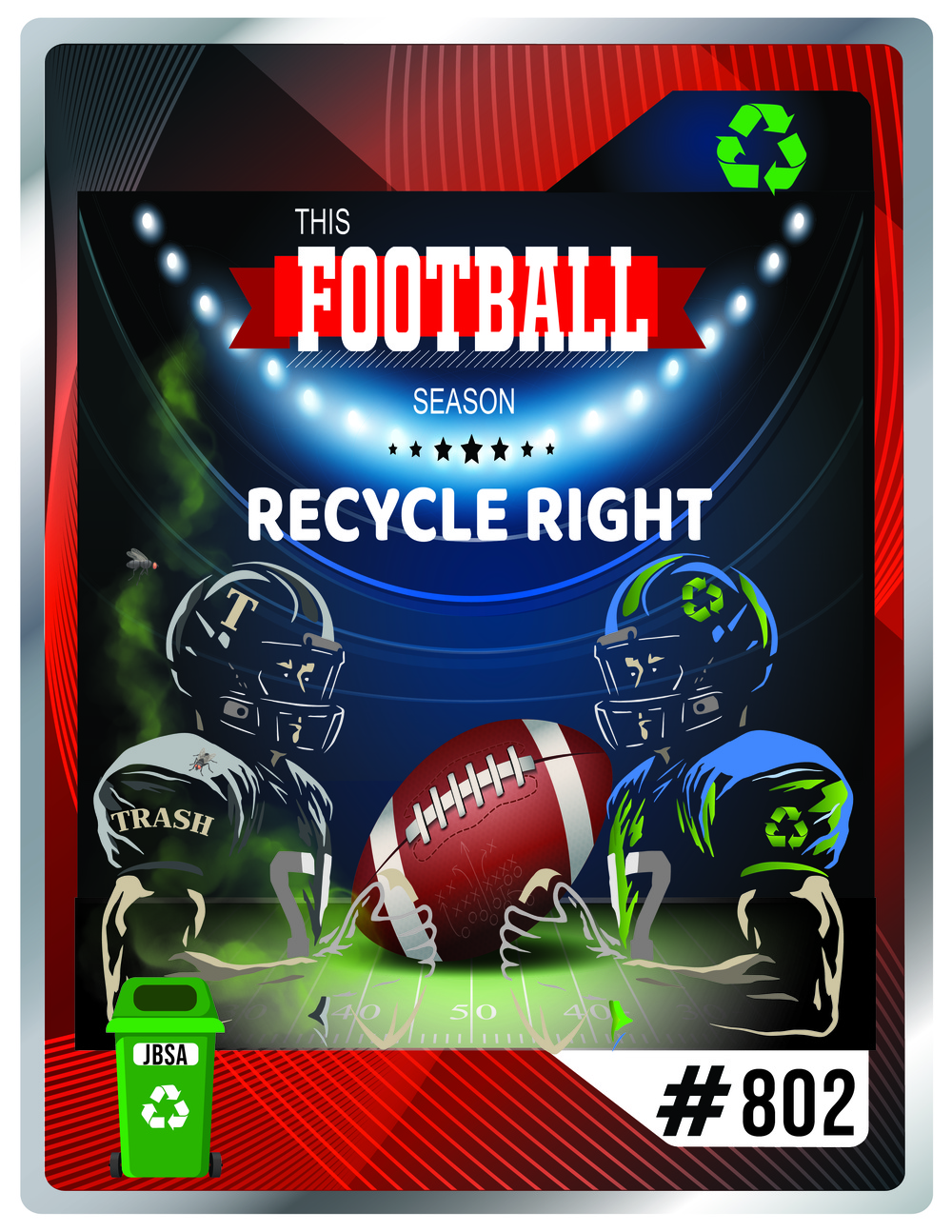 Recycle Right_Football card