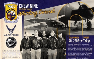 Doolittle Raiders Heritage Mural: Crew 9 - Whirling Dervish