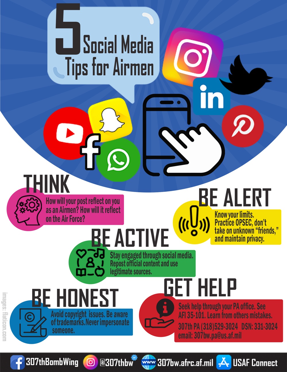 Five Social Media Tips for Airmen