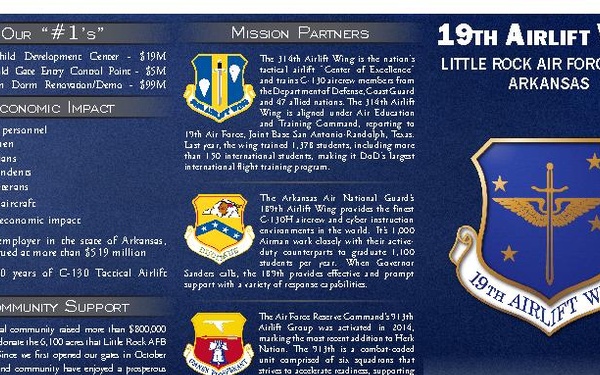 19th Airlift Wing Distinguished Visitor Tri-Fold Brochure