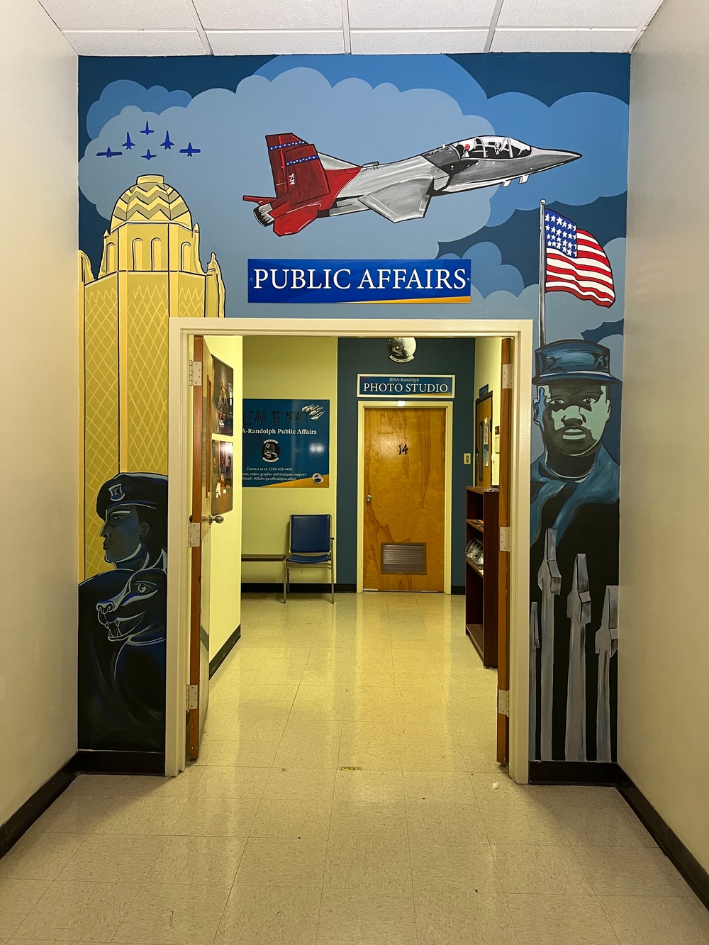 JBSA-Randolph Public Affairs mural